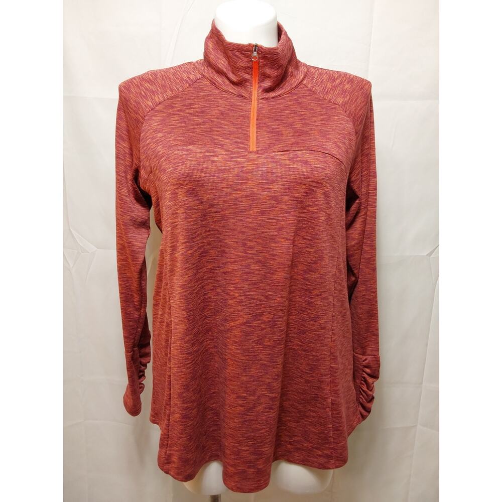 Columbia 1X Multicolor 1/4 Zip Long Sleeve Activewear Shirt #L105